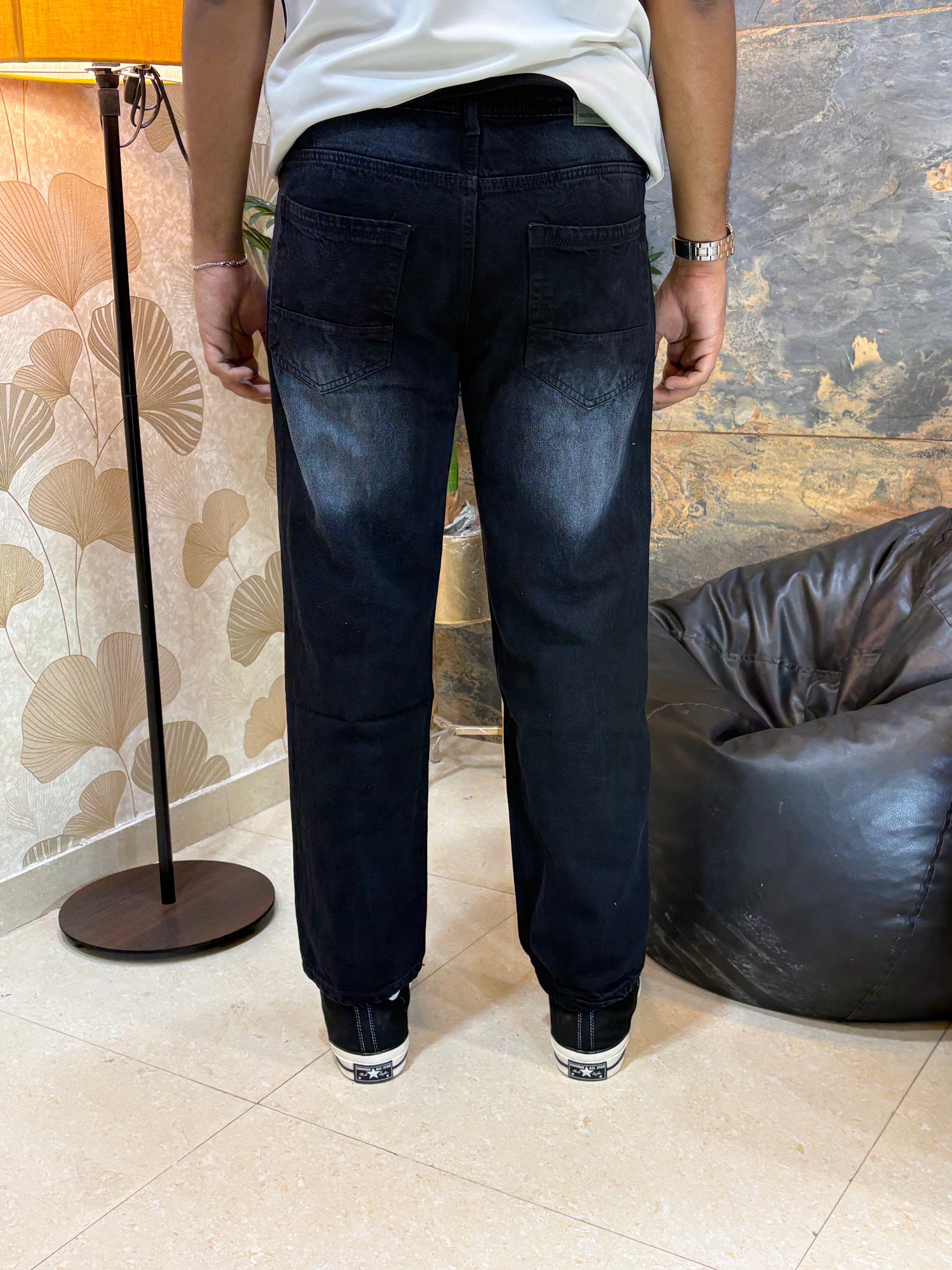 BLACK RINSE - WIDELEG